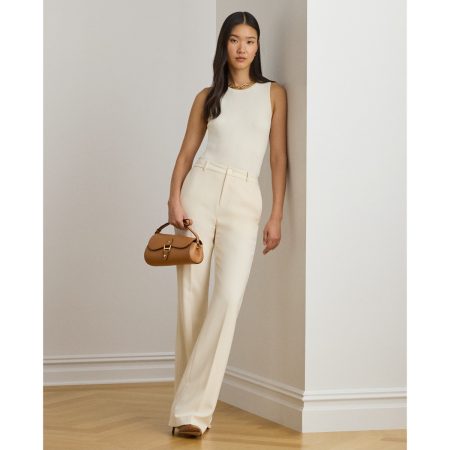Ralph Lauren Stretch Crepe Straight Pant