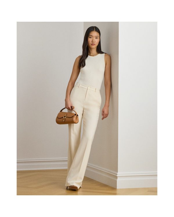 Ralph Lauren Stretch Crepe Straight Pant