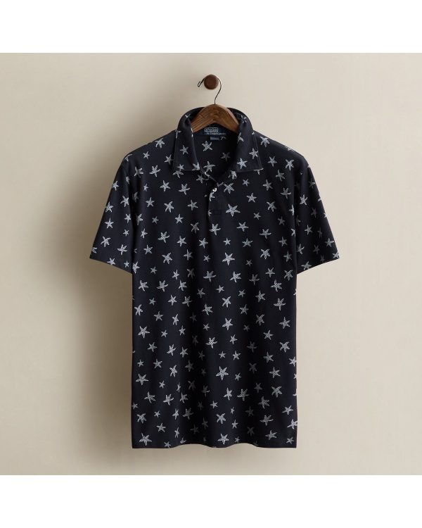 Polo Ralph Lauren 2002 Starfish-Print Polo Shirt - Size L