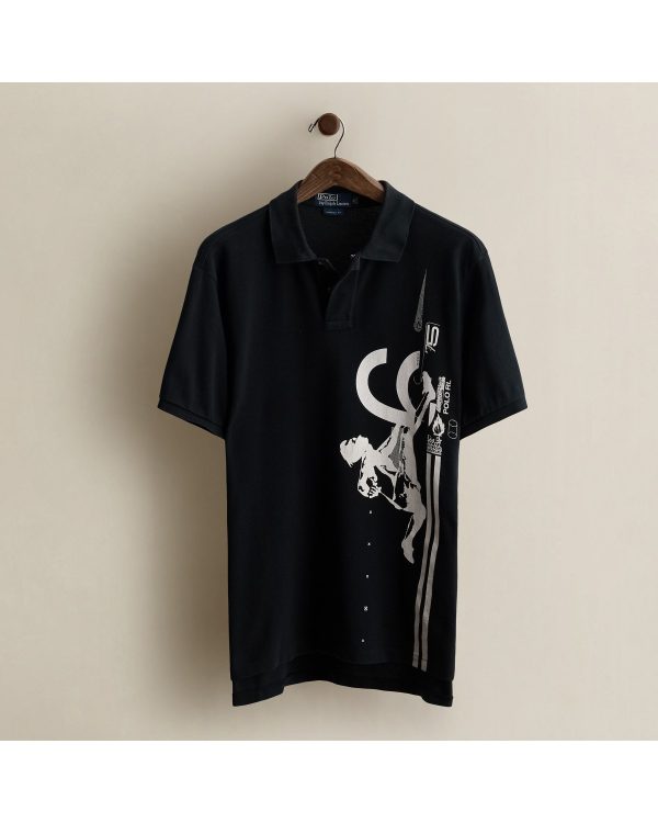 Polo Ralph Lauren 2006 Hurdler-Print Polo Shirt - Size XL