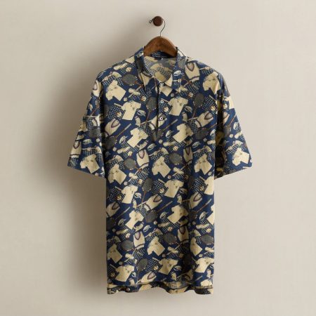 Polo Ralph Lauren 1992 Tennis-Print Polo Shirt - Size XL