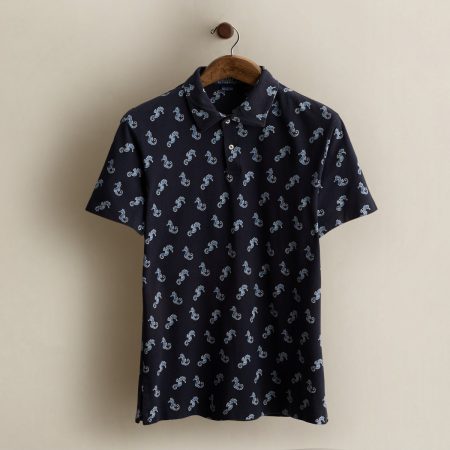 Polo Ralph Lauren 2002 Seahorse-Print Polo Shirt - Size M