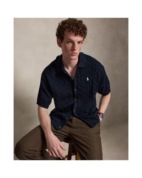 Polo Ralph Lauren Relaxed Fit Cable-Knit Cotton Sweater