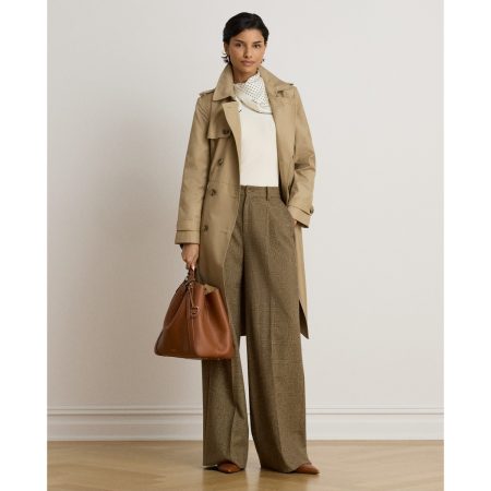 Ralph Lauren Double-Breasted Cotton-Blend Trench Coat