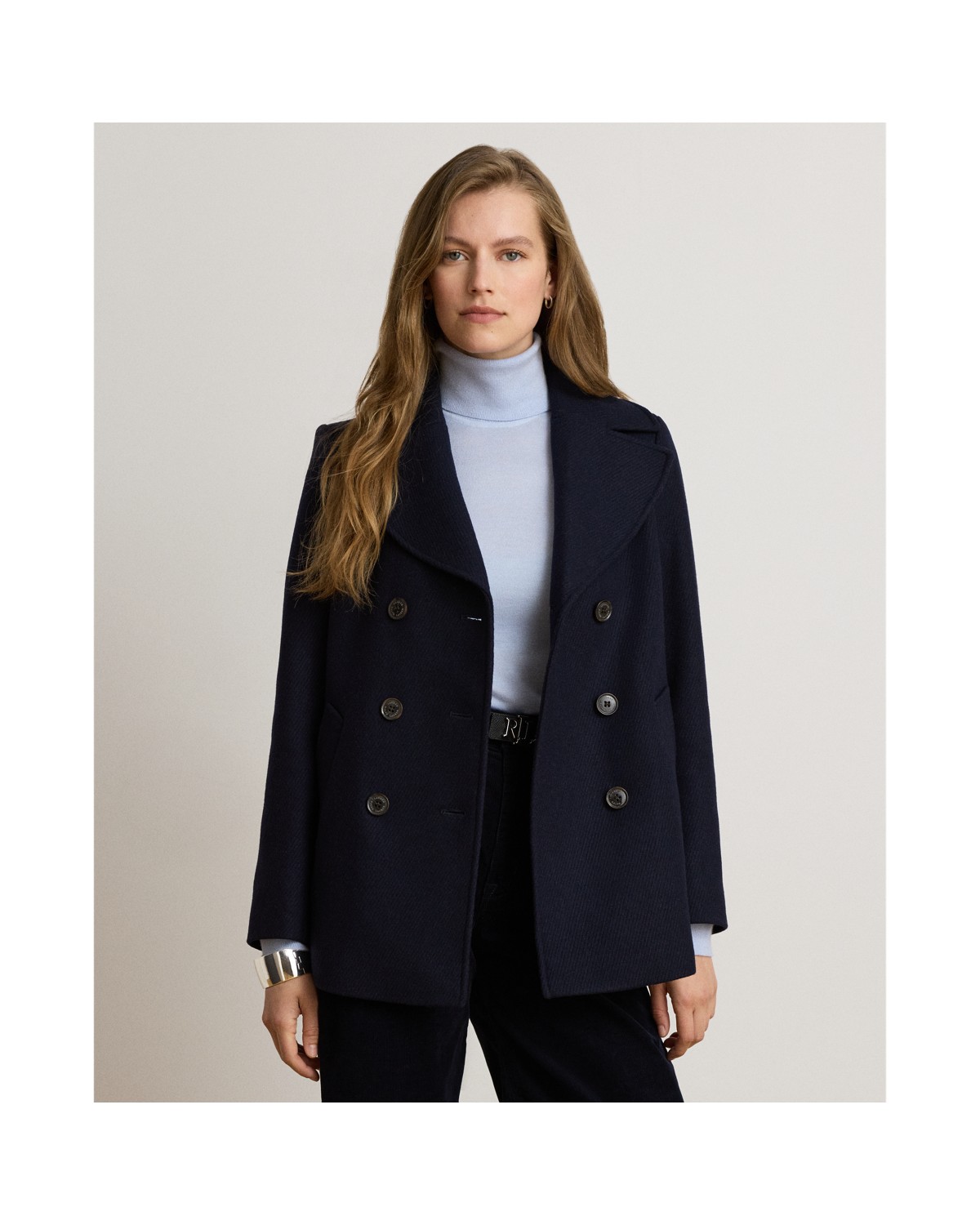 Ralph Lauren Wool-Blend Peacoat