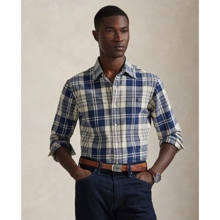 Polo Ralph Lauren Classic Fit Plaid Brushed Oxford Shirt