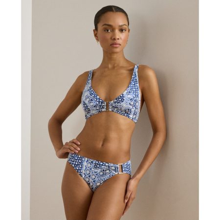 Ralph Lauren Print Ring Front Hipster Bikini Bottom