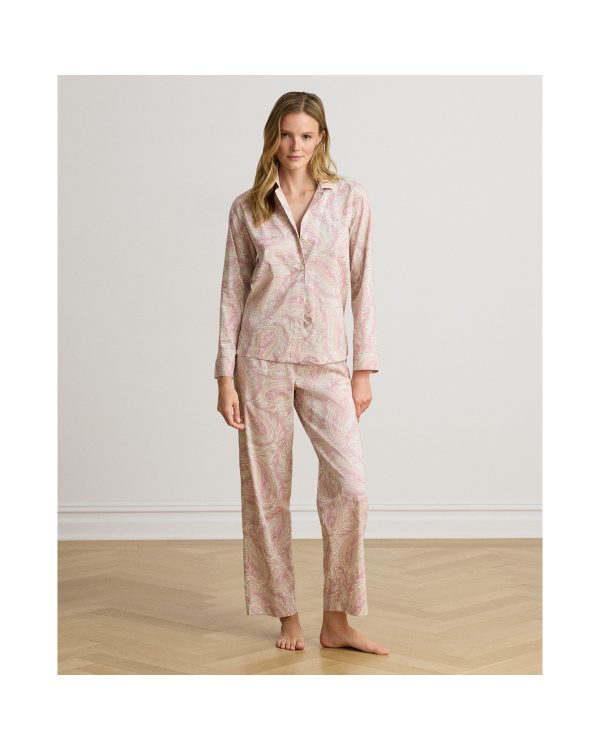 Ralph Lauren Paisley Cotton Blend Lawn Sleep Set