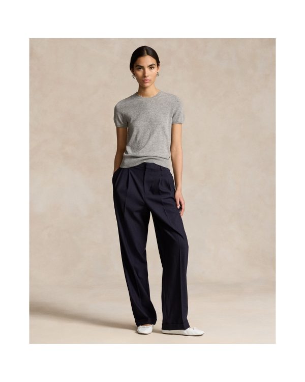 Ralph Lauren Bacall Stretch-Wool Faille Pant