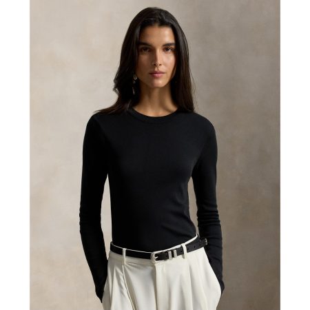 Ralph Lauren Slim Fit Stretch Cotton Long Sleeve Tee
