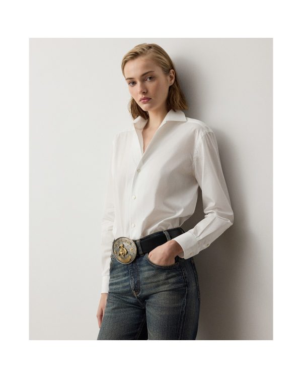 Ralph Lauren Charmain Slim Fit Stretch Poplin Shirt