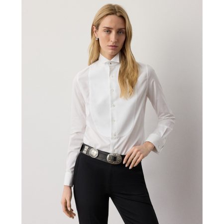Ralph Lauren Cotton Broadcloth Tuxedo Shirt