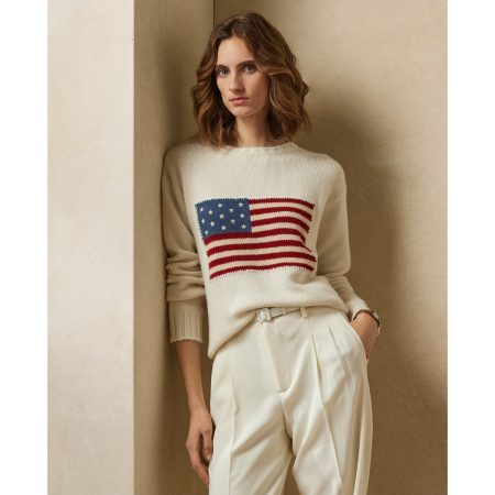 Ralph Lauren Flag Cashmere Crewneck Sweater