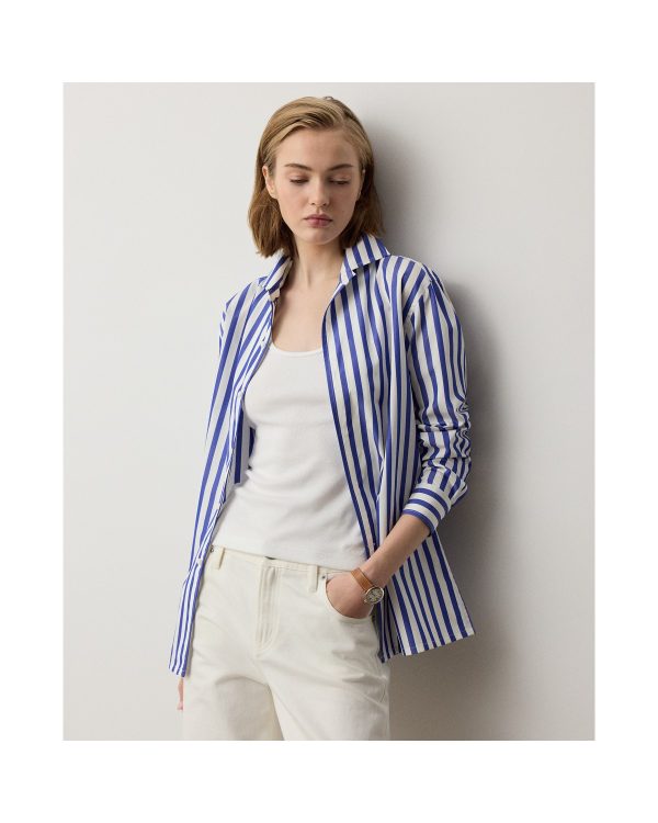 Ralph Lauren Capri Relaxed Fit Striped Cotton Shirt