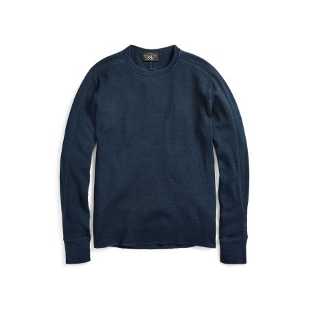 Polo Ralph Lauren Indigo Jacquard-Knit Crewneck