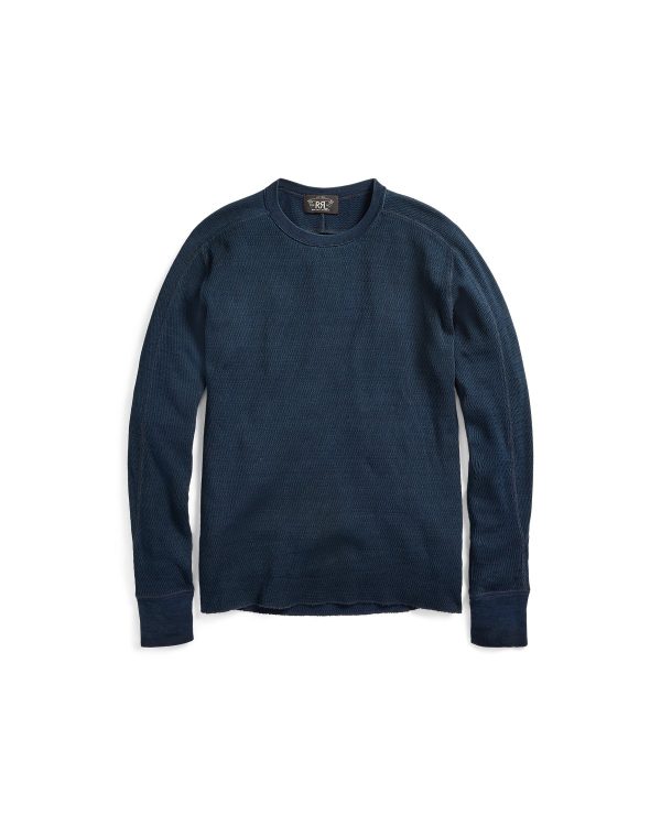 Polo Ralph Lauren Indigo Jacquard-Knit Crewneck