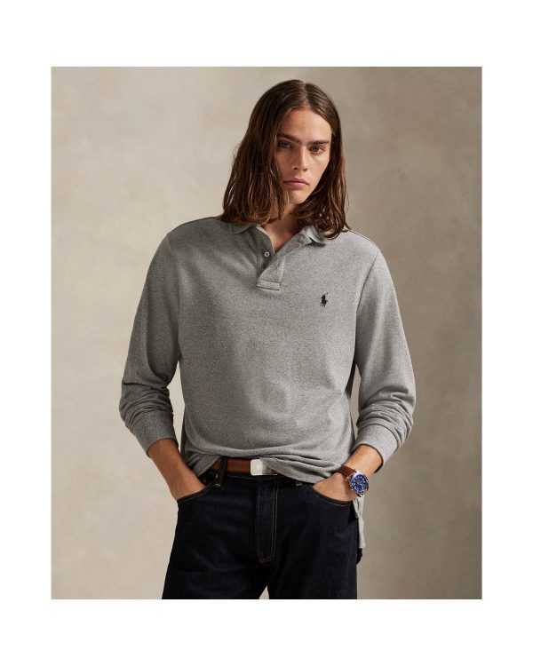 Polo Ralph Lauren Mesh Long Sleeve Polo Shirt