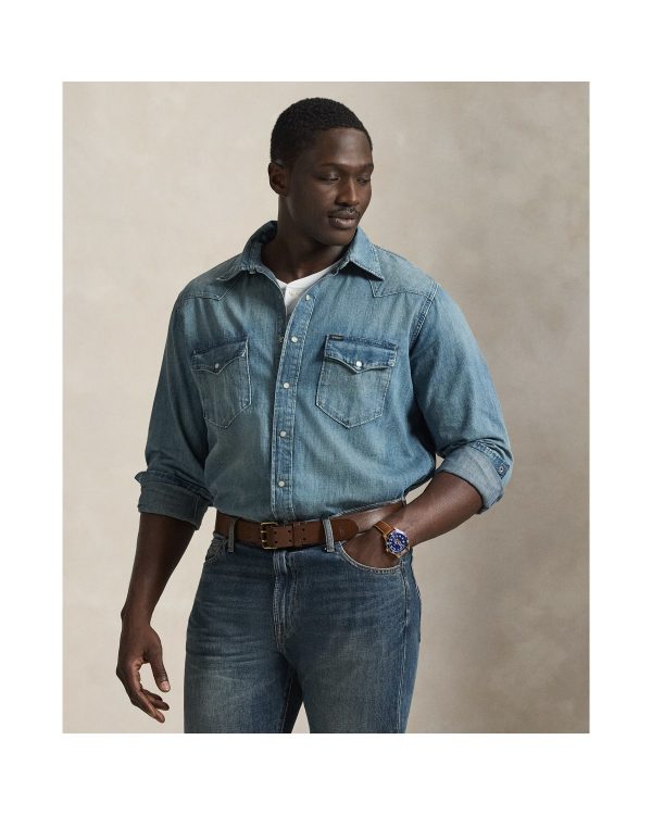 Polo Ralph Lauren Indigo Twill Western Shirt