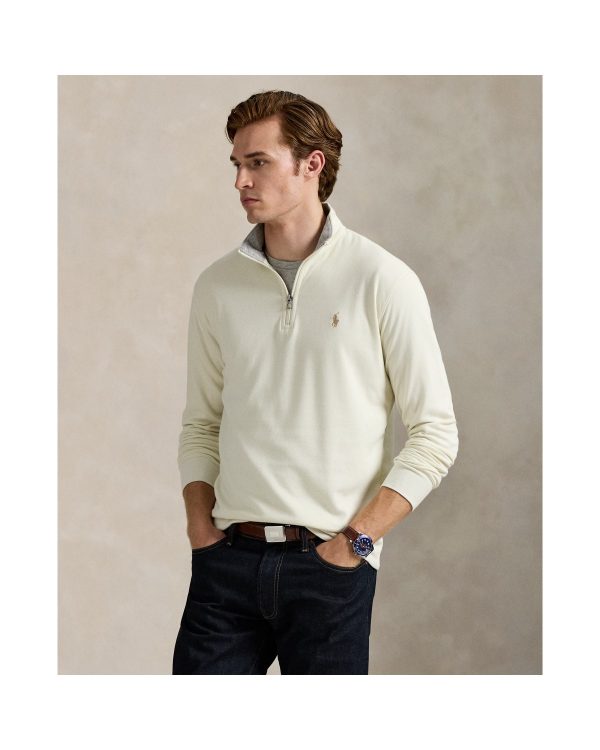 Polo Ralph Lauren Luxury Jersey Quarter Zip Pullover