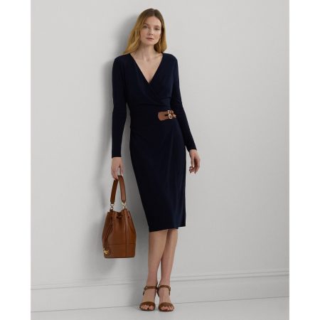 Ralph Lauren Buckled Jersey Dress
