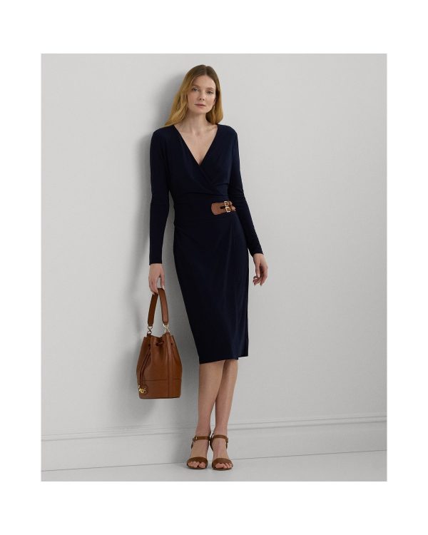 Ralph Lauren Buckled Jersey Dress