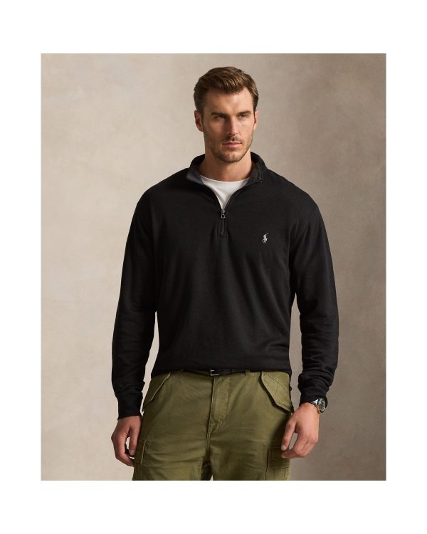 Polo Ralph Lauren Luxury Jersey Quarter Zip Pullover