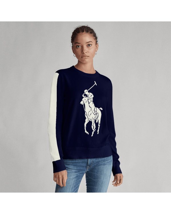 Ralph Lauren Custom Cotton Crewneck Sweater