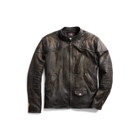Polo Ralph Lauren Slim Fit Leather Moto Jacket