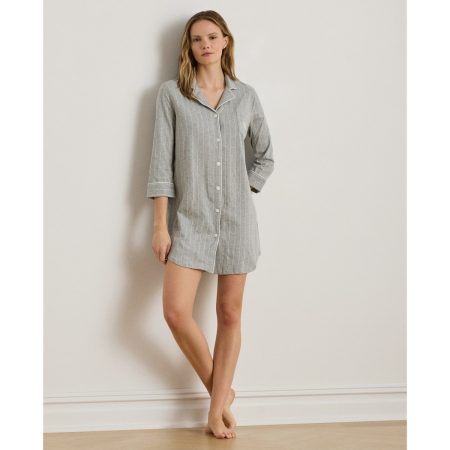 Ralph Lauren Striped Cotton Sleep Shirt