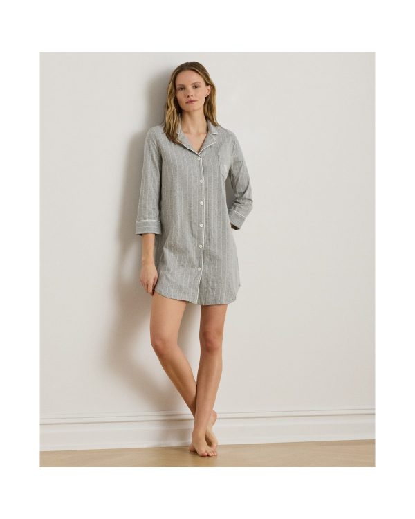 Ralph Lauren Striped Cotton Sleep Shirt