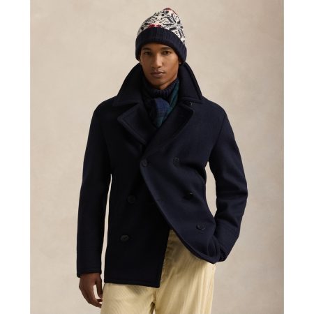 Polo Ralph Lauren Polo Wool-Blend Melton Peacoat