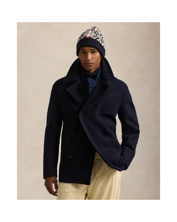Polo Ralph Lauren Polo Wool-Blend Melton Peacoat