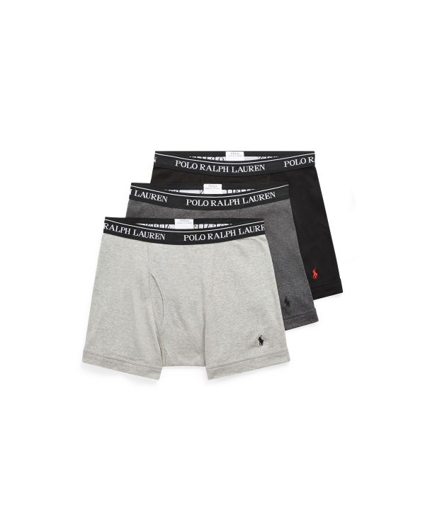 Polo Ralph Lauren Cotton Wicking Boxer Brief 3 Pack
