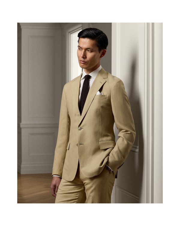 Polo Ralph Lauren Hadley Hand Tailored Silk Linen Jacket