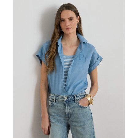 Ralph Lauren Relaxed Fit Linen Short-Sleeve Shirt