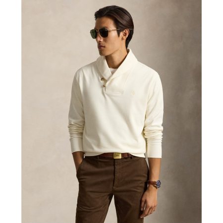 Polo Ralph Lauren Luxury Jersey Shawl-Collar Pullover