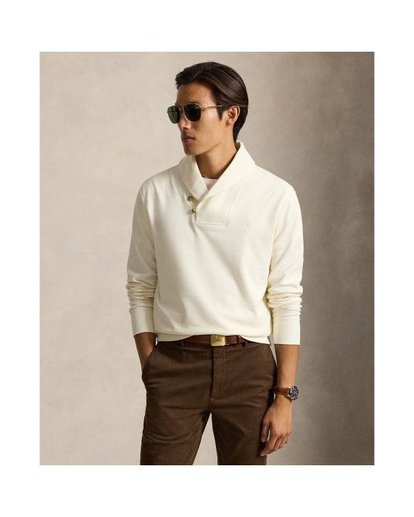 Polo Ralph Lauren Luxury Jersey Shawl-Collar Pullover
