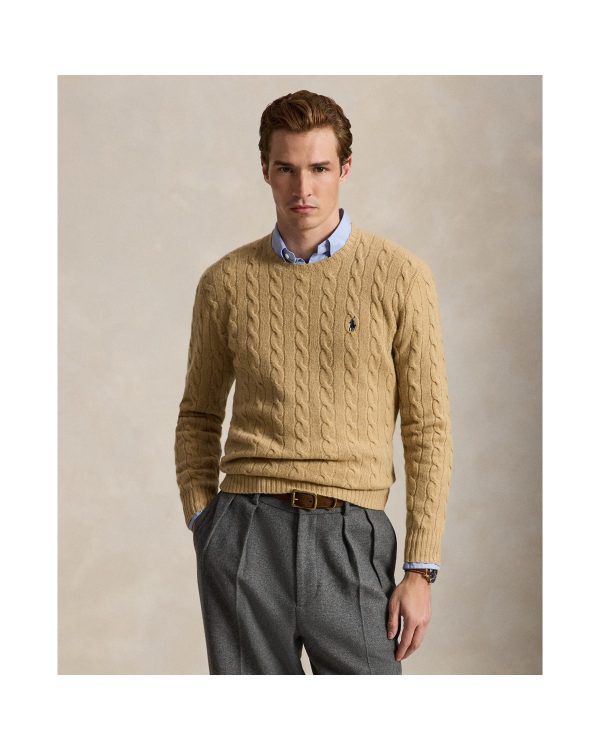 Polo Ralph Lauren Cable Knit Wool Cashmere Sweater