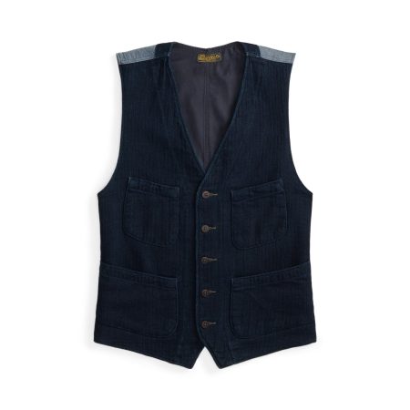 Polo Ralph Lauren Indigo Herringbone Vest
