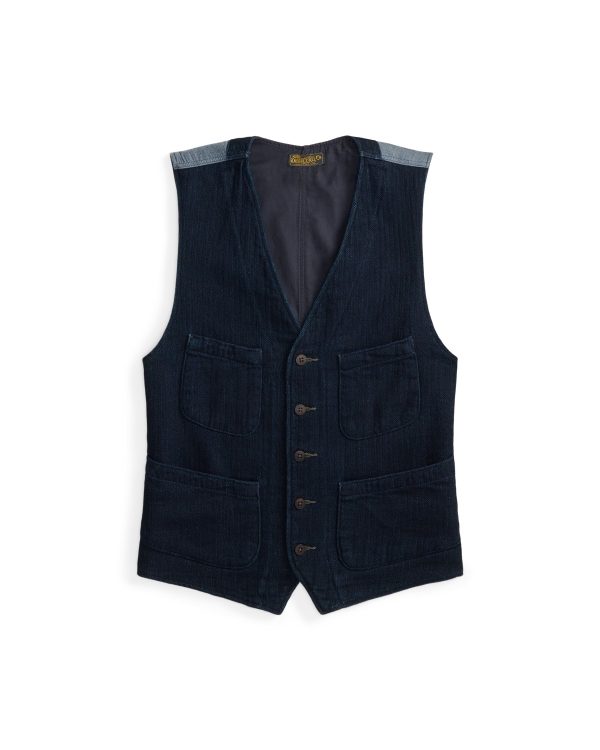 Polo Ralph Lauren Indigo Herringbone Vest