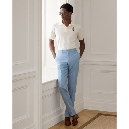 Polo Ralph Lauren Gregory Hand Tailored Silk Linen Trouser