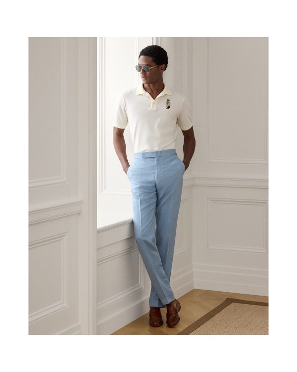 Polo Ralph Lauren Gregory Hand Tailored Silk Linen Trouser