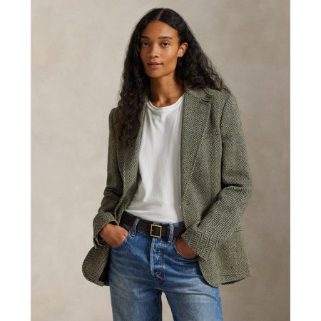 Ralph Lauren Single Breasted Herringbone Blazer