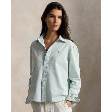 Ralph Lauren Cropped Boxy Chambray Shirt