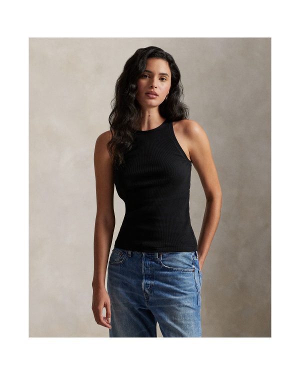 Ralph Lauren Ribbed Cotton Tank Top