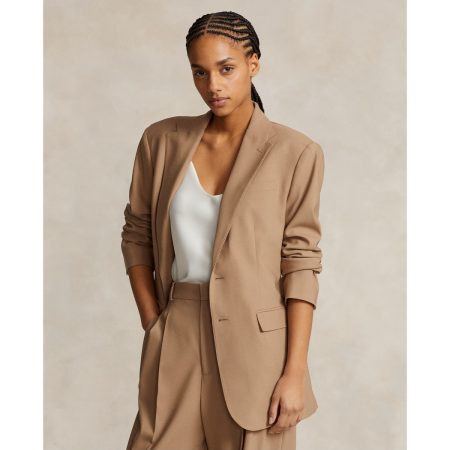 Ralph Lauren Single-Breasted Stretch Wool Blazer