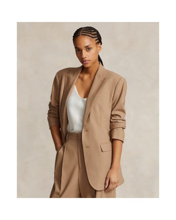 Ralph Lauren Single-Breasted Stretch Wool Blazer