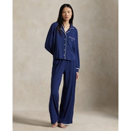 Ralph Lauren Long Sleeve Jersey Pajama Set