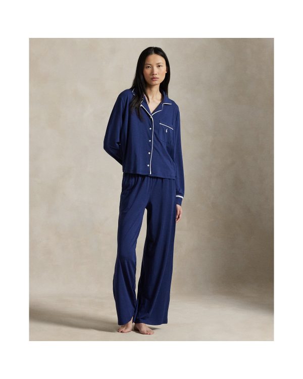 Ralph Lauren Long Sleeve Jersey Pajama Set