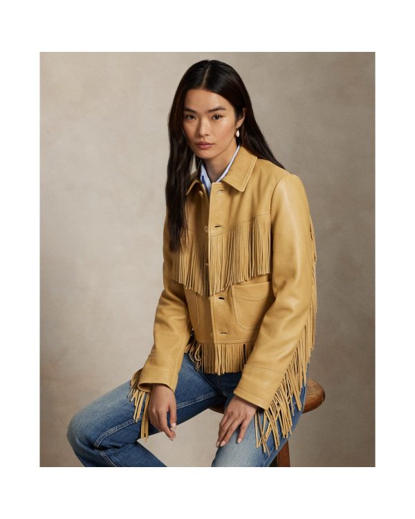 Ralph Lauren Fringe Leather Jacket